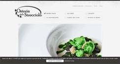 Desktop Screenshot of osteriadellostrecciolo.it